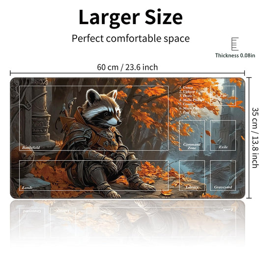Cdkfxjy playmat with non-slip backing stays steady during games