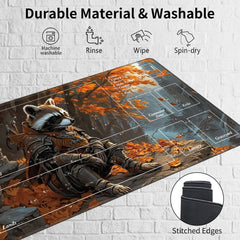 Cdkfxjy MTG mat with stitched edges for lasting durability