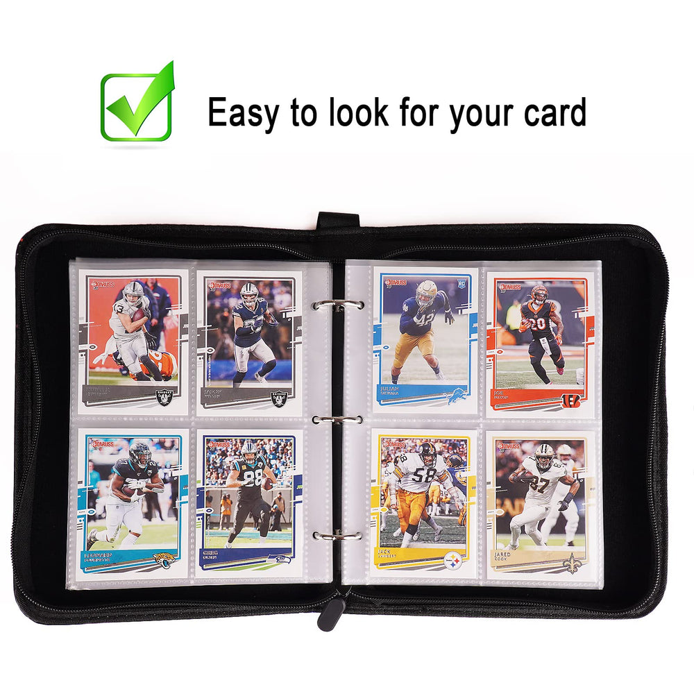 CDROPS 50 removable 4-pocket sheets offer versatile card storage.