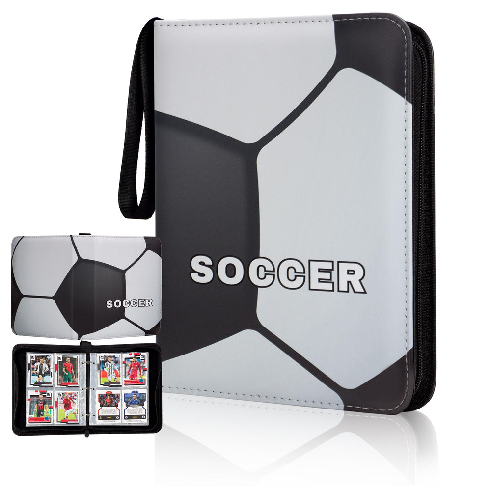 CDROPS card binder cover display for soccer cards, ideal for showcasing collections.