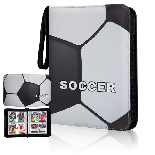 CDROPS card binder cover display for soccer cards, ideal for showcasing collections.