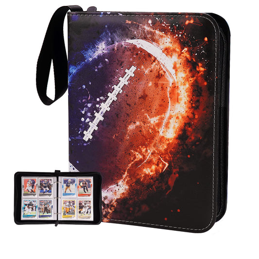 CDROPS football card binder cover display, ideal for showcasing football card collections.