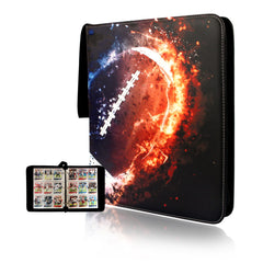 CDROPS football card binder displaying display cover for football cards