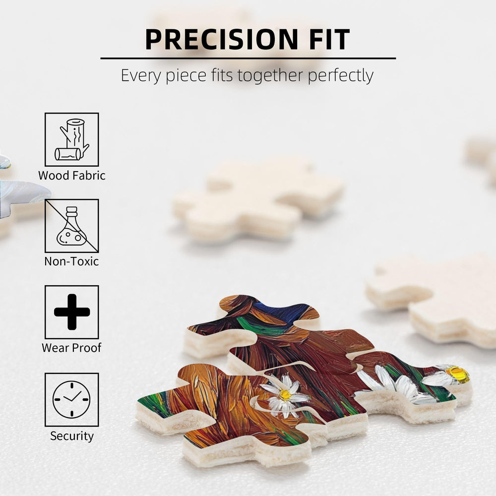 CDSASHCA 500-piece puzzle includes a sturdy storage box for organization