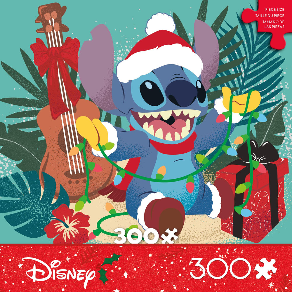 Ceaco Christmas Tree Farm Truck puzzle pieces close-up highlights piece shapes and color.
