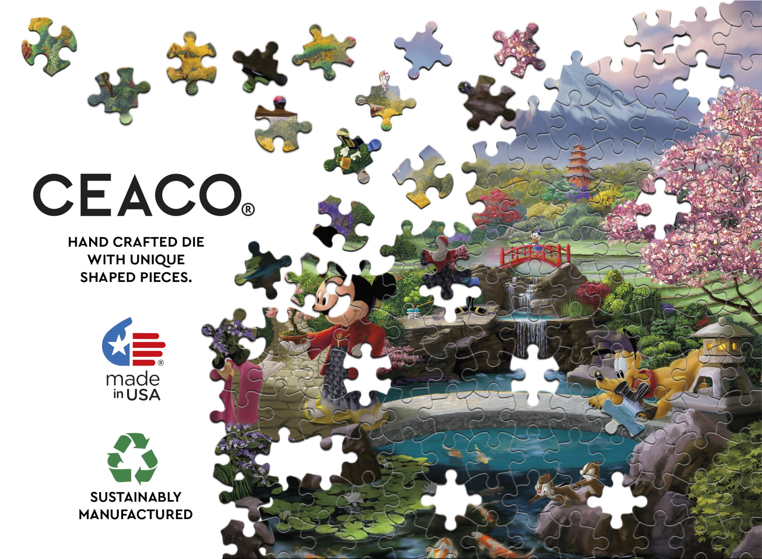 Ceaco Daisy Duck laughing scene highlights whimsy during puzzle sessions