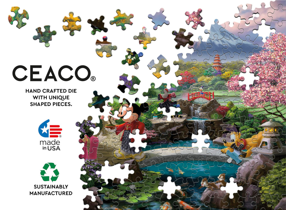 Ceaco Daisy Duck laughing scene highlights whimsy during puzzle sessions