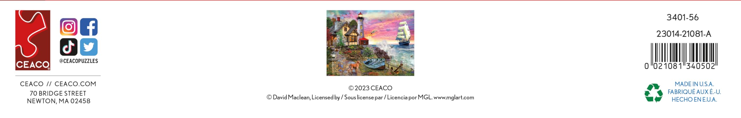 Ceaco David Maclean artwork featured on Crashing Waves puzzle design