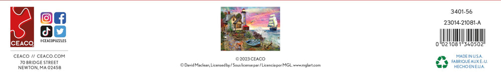 Ceaco David Maclean artwork featured on Crashing Waves puzzle design
