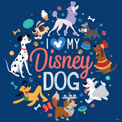 Ceaco I Love My Disney Dog collage, perfect for solo relaxation and mindful puzzling.