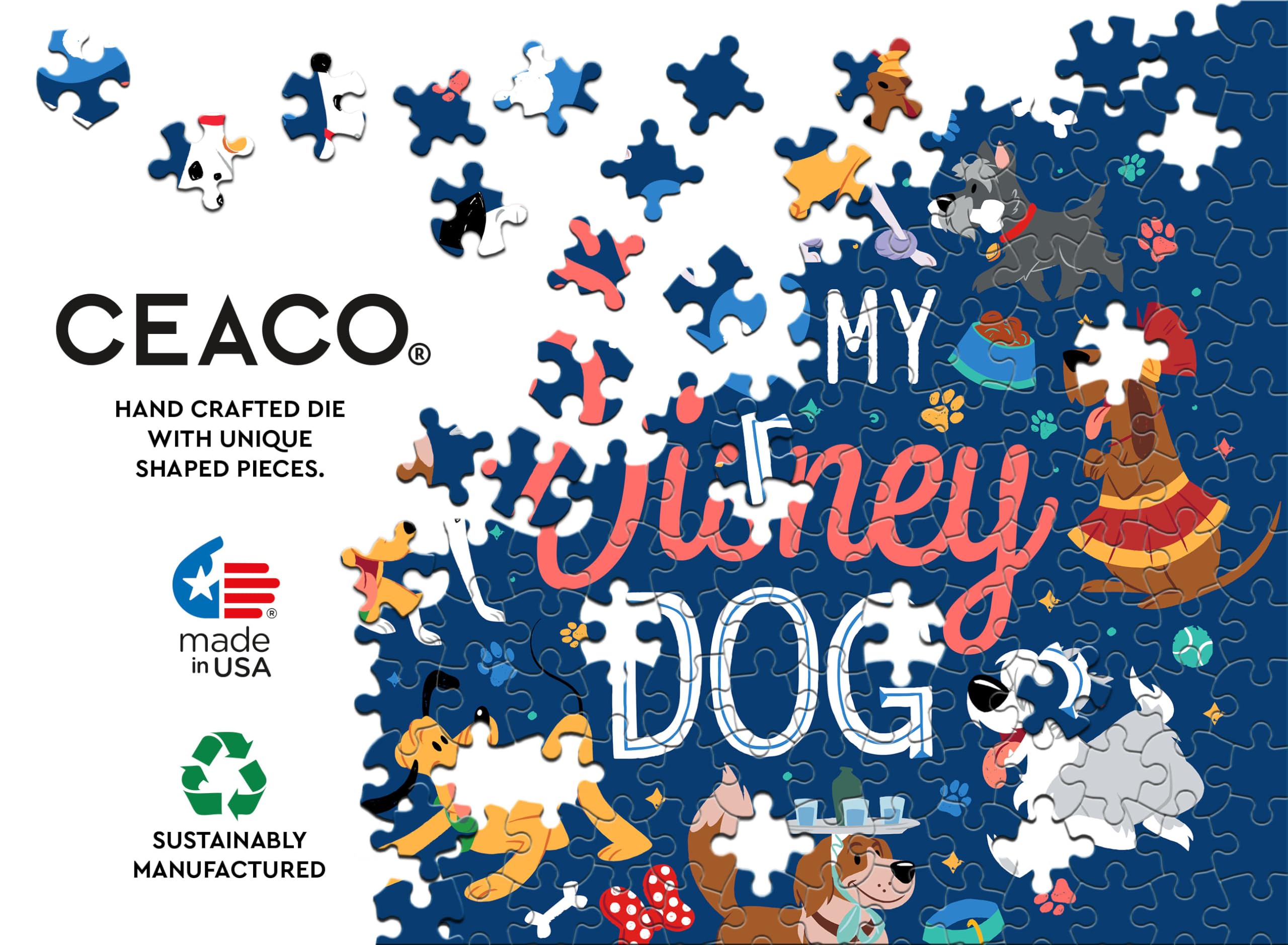 Ceaco puzzle proudly bears the Made in the USA label.