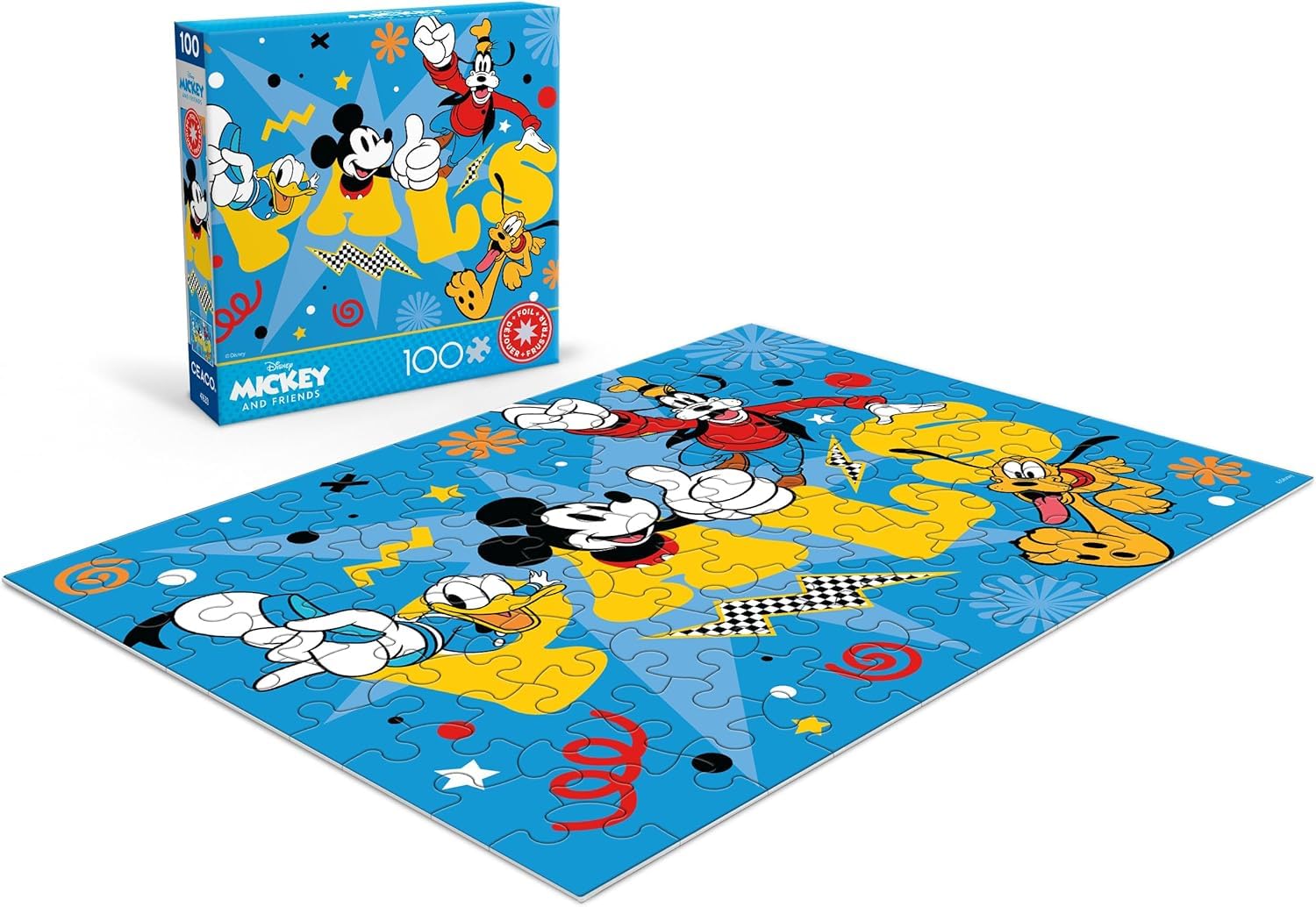 Ceaco Disney Mickey and Friends foil puzzle image 4 — edge-to-edge print for immersive scenes.