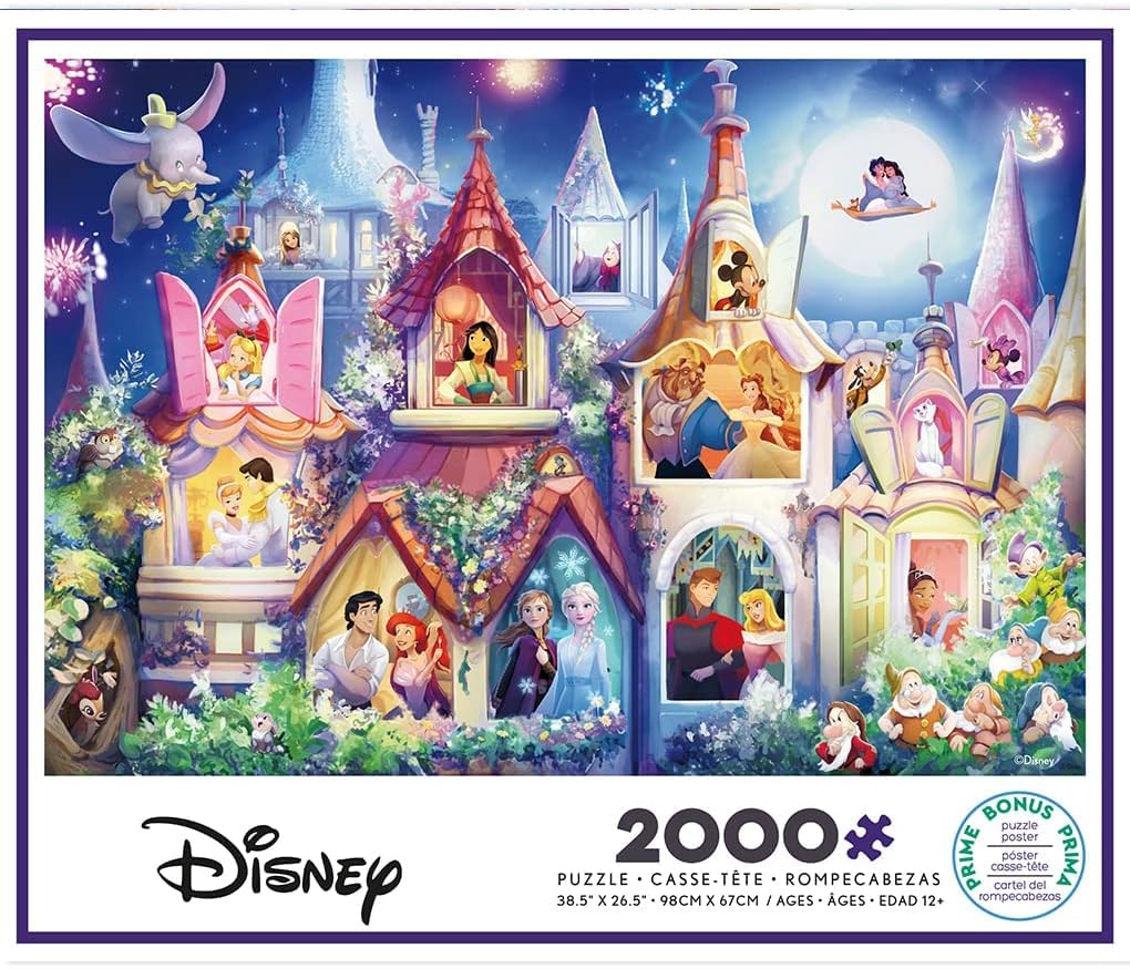 Ceaco 2000-piece interlocking puzzle pieces ensure secure, satisfying assembly.