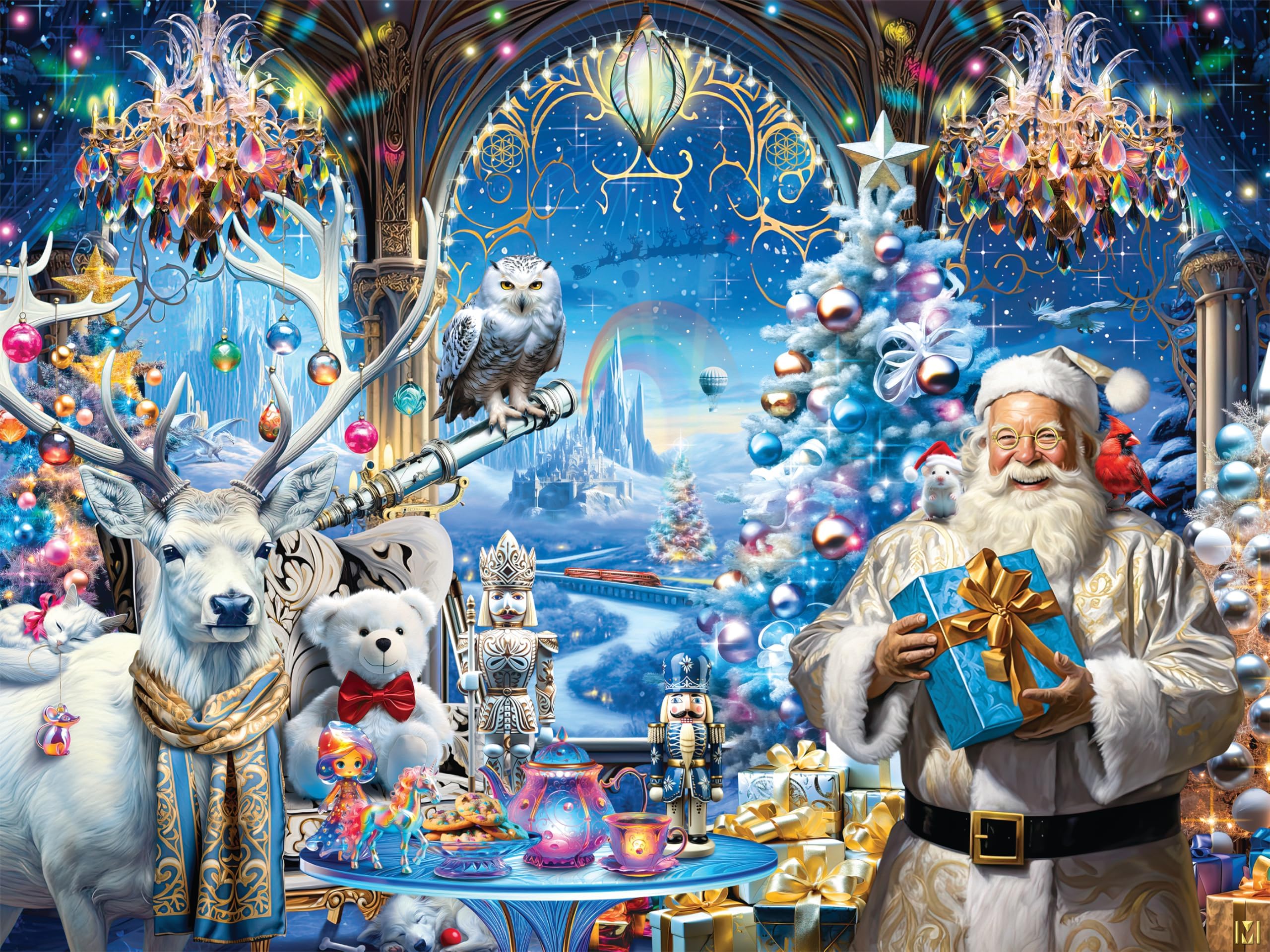 Ceaco Glitter Magical Christmas Time puzzle cover art sparkling for cozy family nights