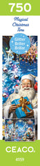 Ceaco Glitter Magical Christmas Time table-top setup for holiday puzzle corner