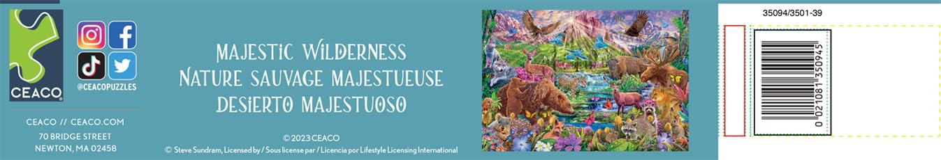 Ceaco Majestic Wilderness colorful imagery highlighting vibrant artwork