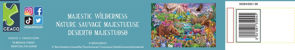Ceaco Majestic Wilderness colorful imagery highlighting vibrant artwork