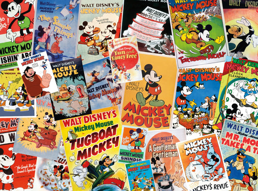 Ceaco Mickey Mouse nostalgic artwork puzzle, ideal for focus and relaxation.