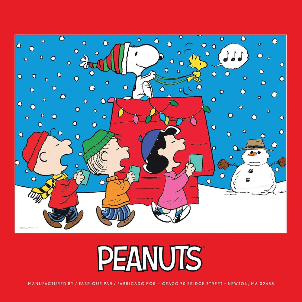 Ceaco Peanuts Holiday Snoopy and The Singers assembled scene—enjoy family time and satisfying completion.