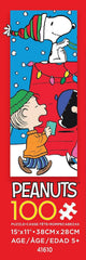 Ceaco Made in USA label on Peanuts Holiday Snoopy and The Singers puzzle box—quality and safe materials.