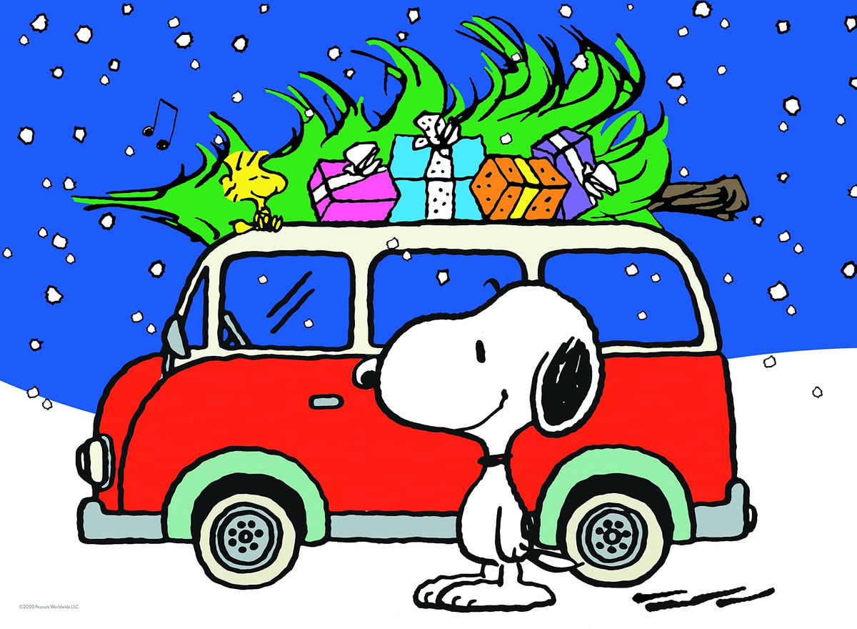 Ceaco Peanuts Peace and Presents holiday-scene puzzle—great for family bonding during holiday gatherings.