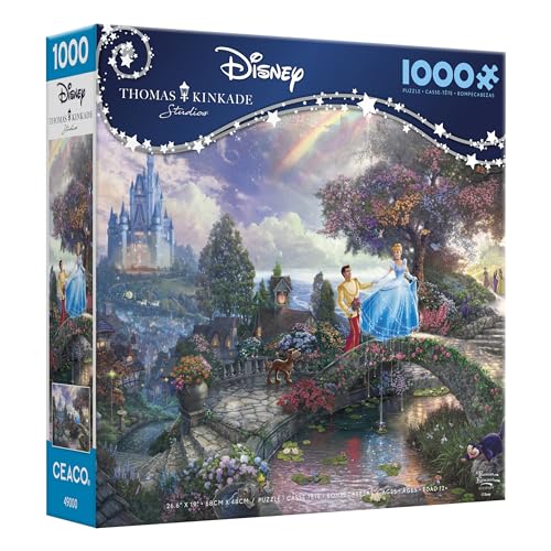 Ceaco 1000-piece puzzle pieces closeup shows sturdy interlocking design