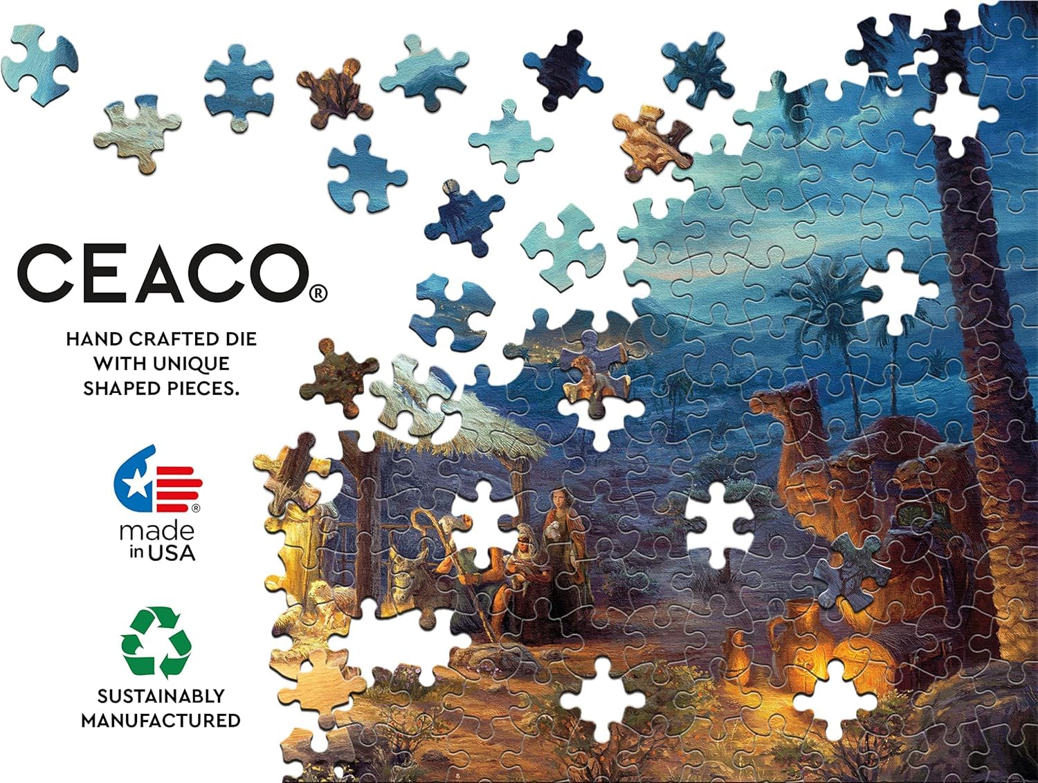 Ceaco 1000-piece puzzle with interlocking pieces for a satisfying fit