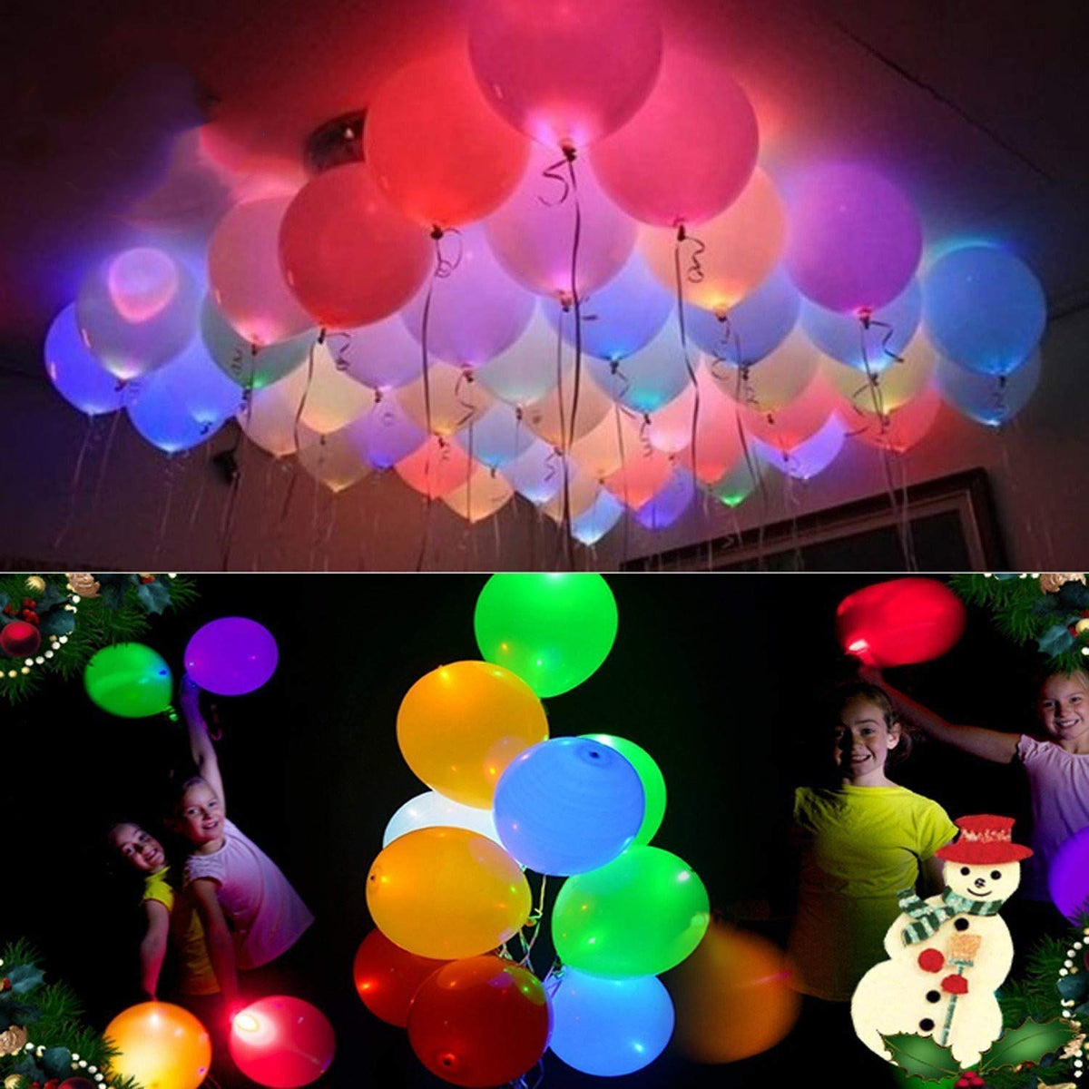 CEAGGDY 20 LED light up balloons glow brightly for birthdays and parties