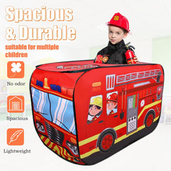 Cecailin fire truck tent ideal for indoor and outdoor play sessions