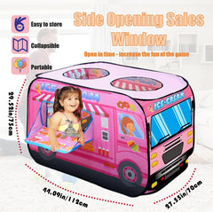 Cecailin ice cream truck tent interior with room for multiple children