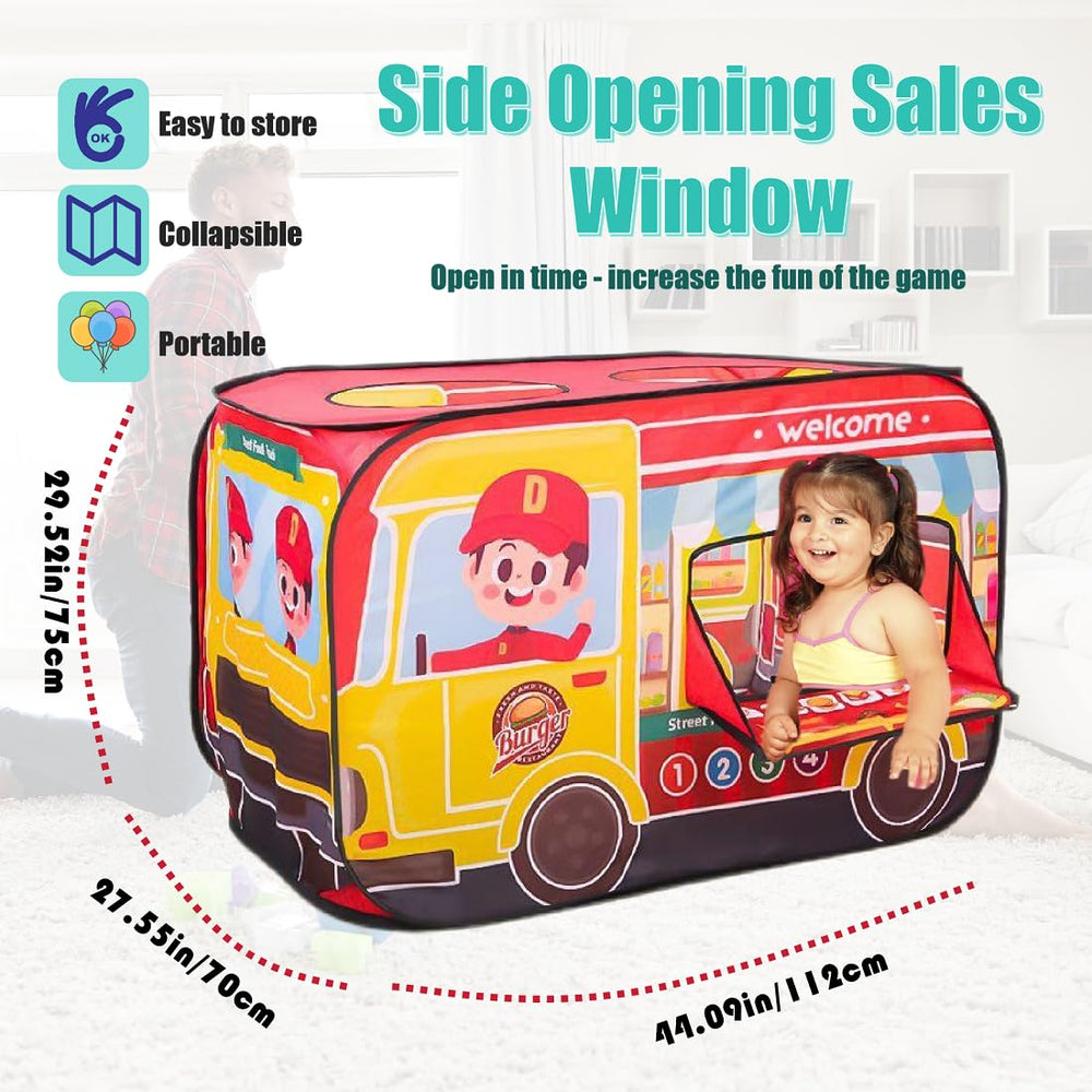 Cecailin pop up tent features spacious interior for multiple children and easy ventilation.