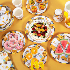 Cecnamt construction napkins absorbent and kid-friendly detailing