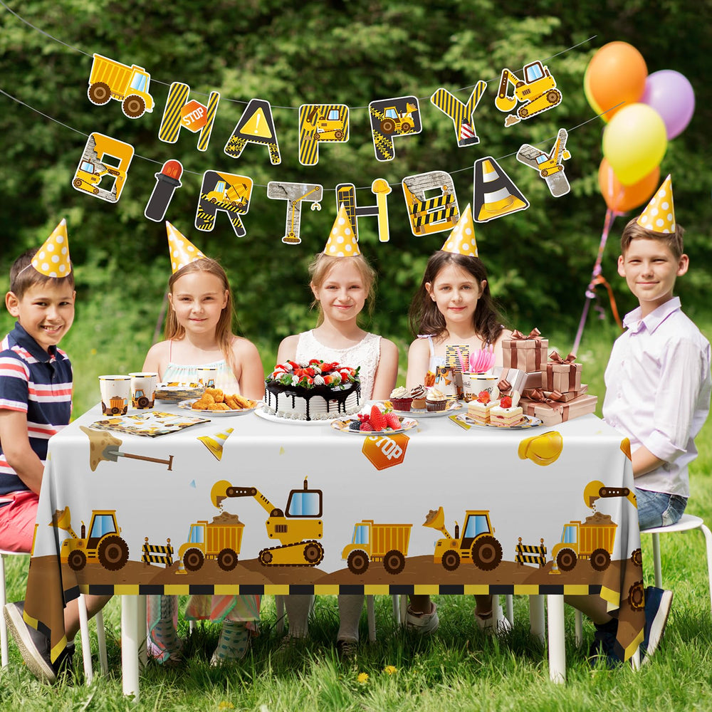 Cecnamt construction plastic cutlery set for easy party dining