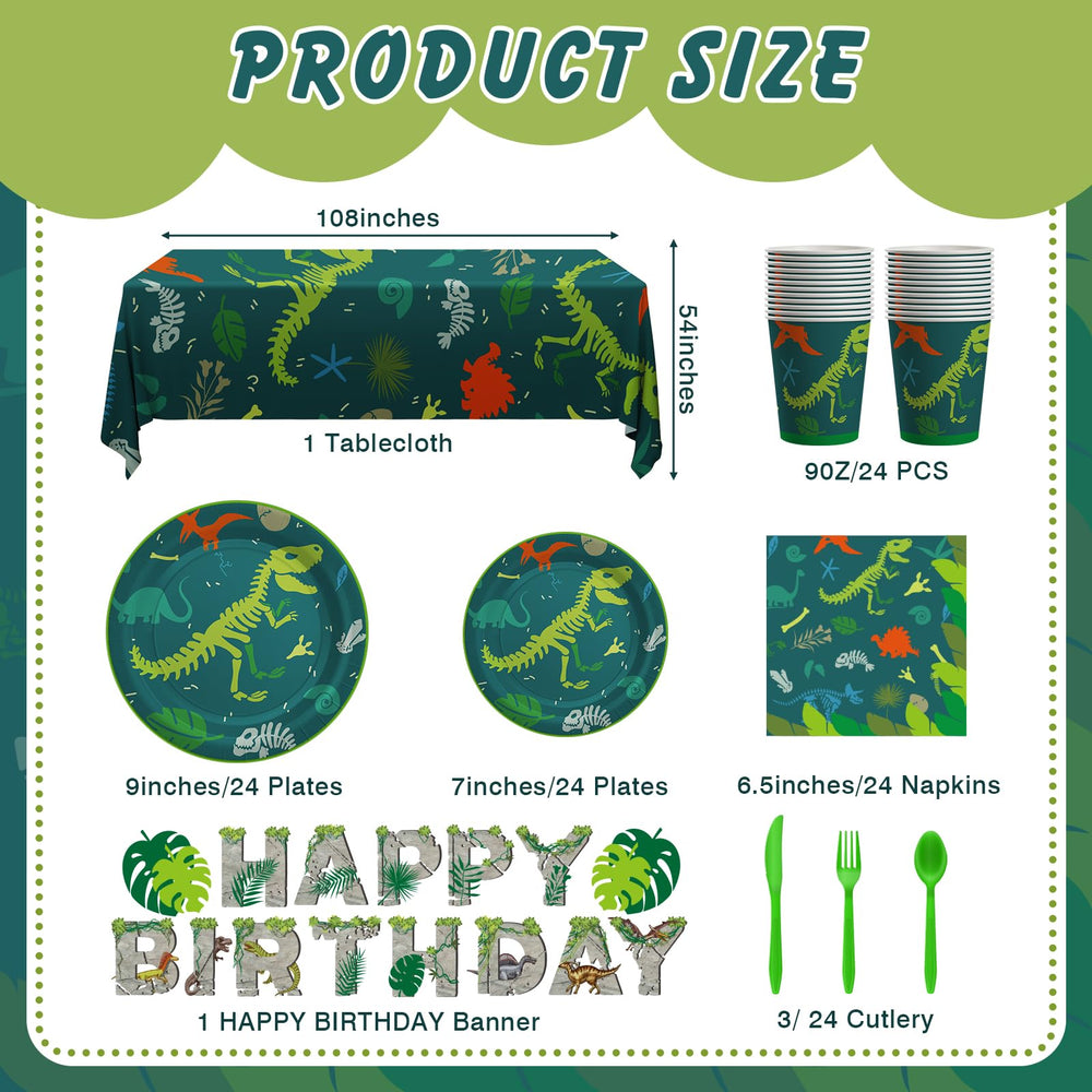 Cecnamt dinosaur 9-inch plates sturdy for kid-friendly meals