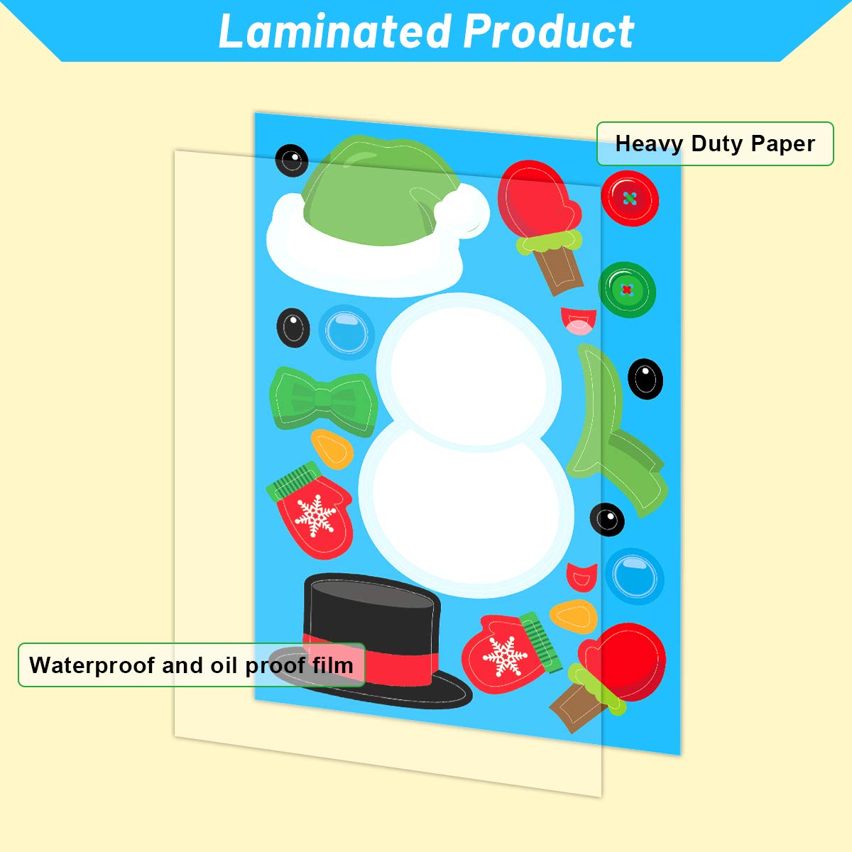 Ceiba Tree Reindeer sticker sheet for holiday projects and party favors.
