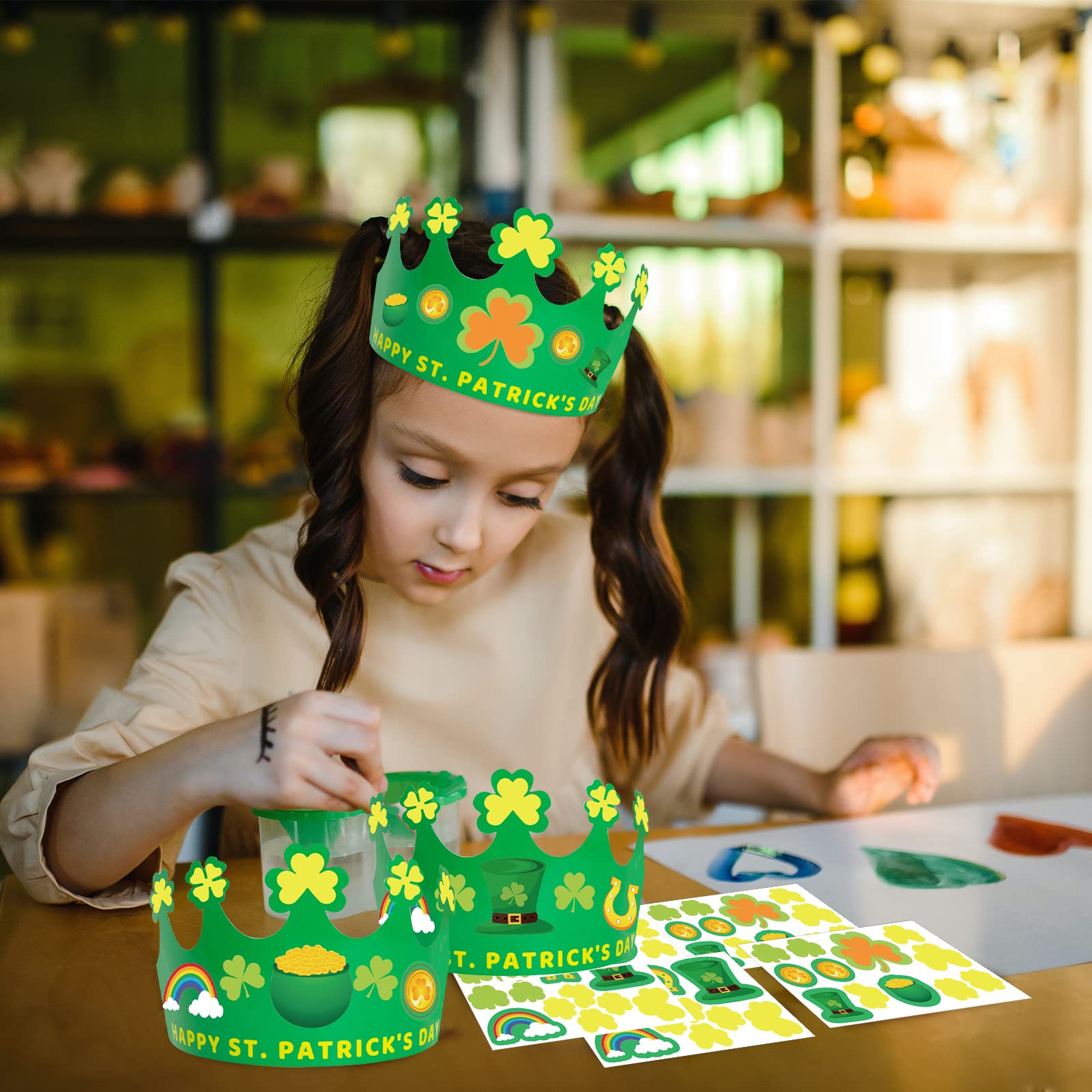 Ceiba Tree classroom craft for St. Patrick's Day fun