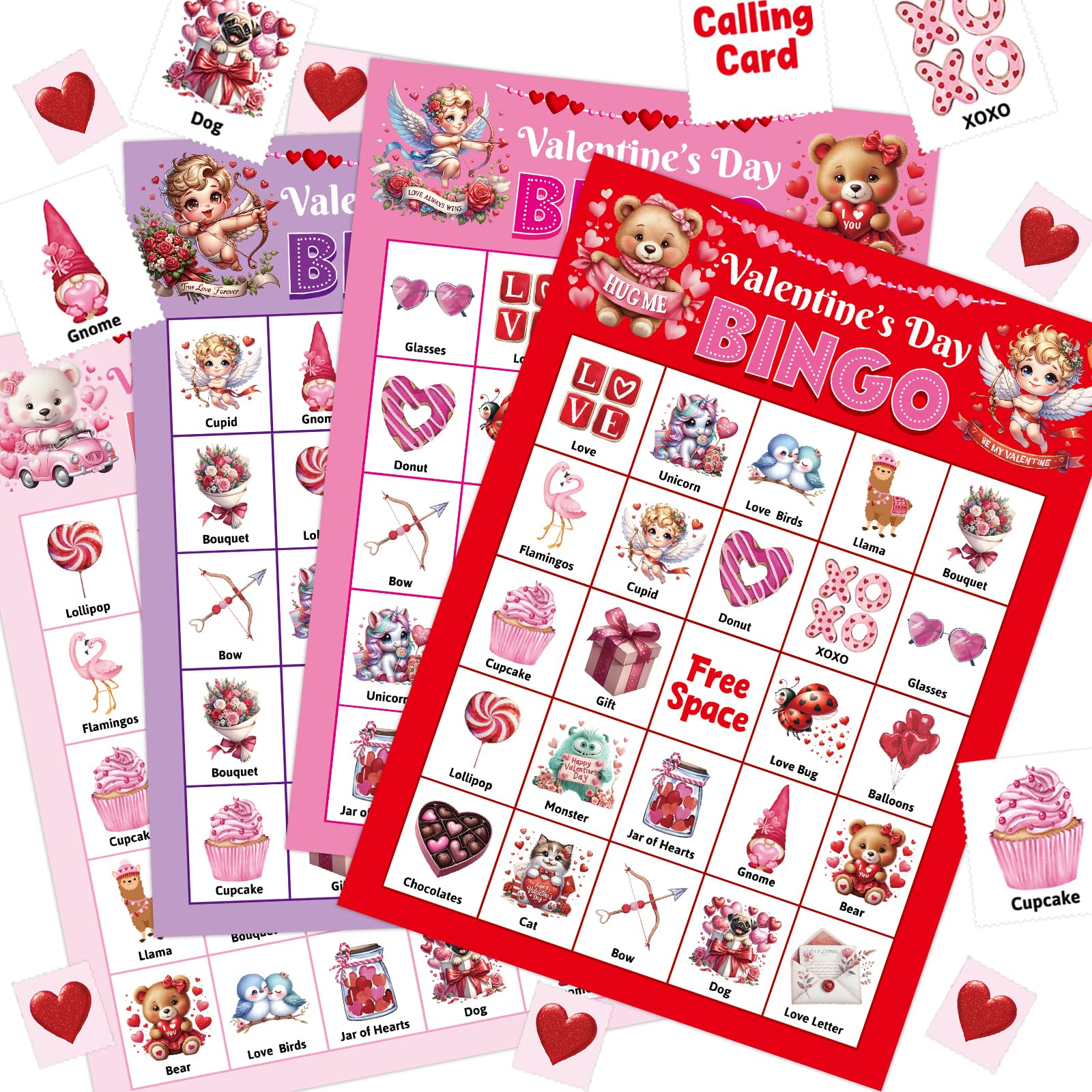 Ceiba Tree Valentines Bingo cards provide a complete, ready-to-use party package.