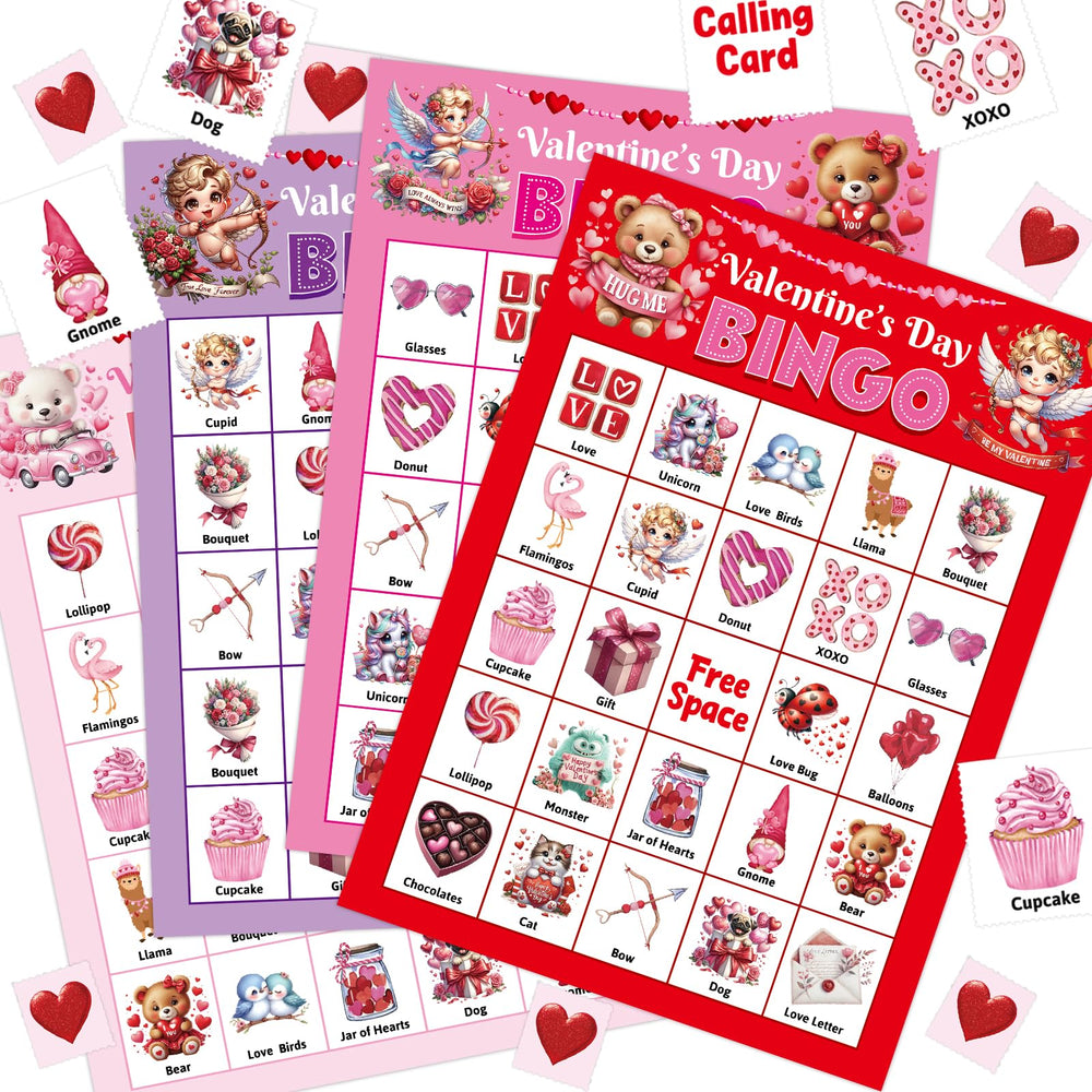 Ceiba Tree Valentines Bingo cards provide a complete, ready-to-use party package.