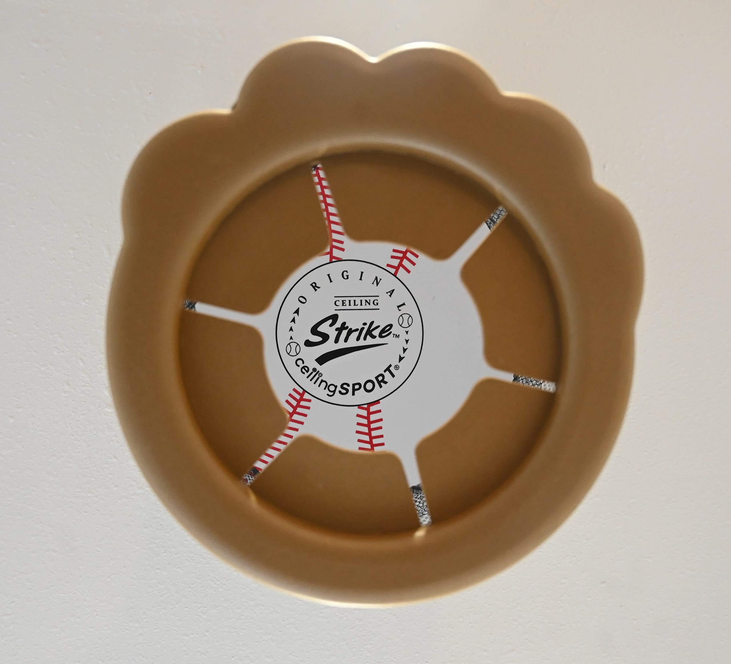 Ceiling Strike gift-set packaging for kids' playroom.