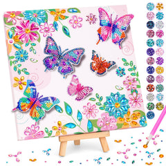 Celecstan Diamond Art butterfly canvas for creative play and room decor