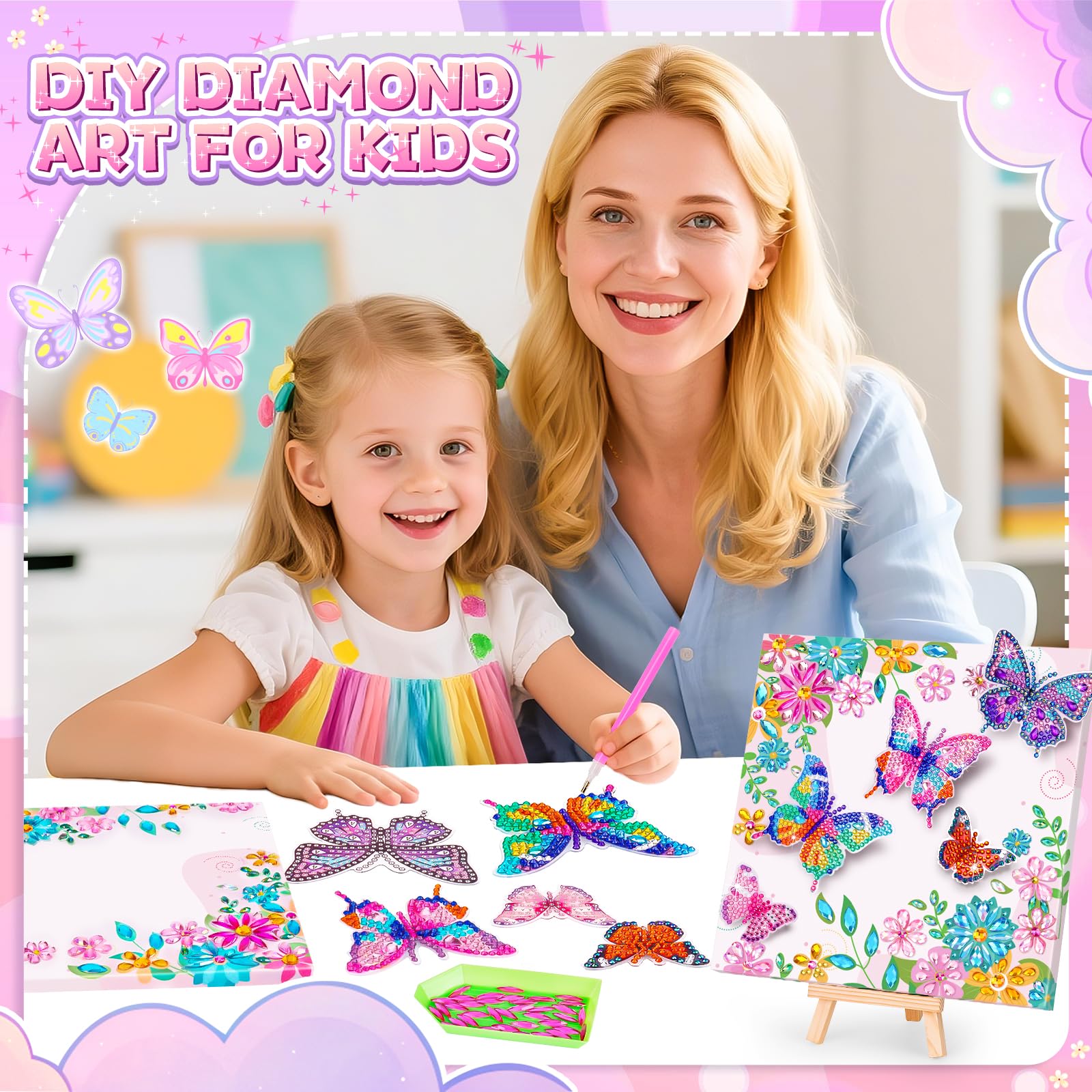 Celecstan Diamond Art wooden frame provides sturdy display