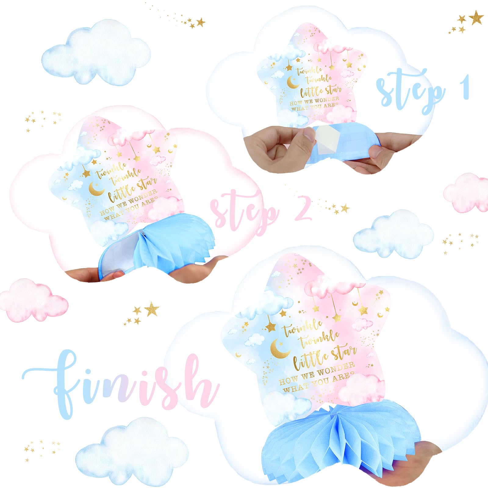 Celee Twinkle Twinkle quote sign centerpiece for adorable baby celebration quotes.