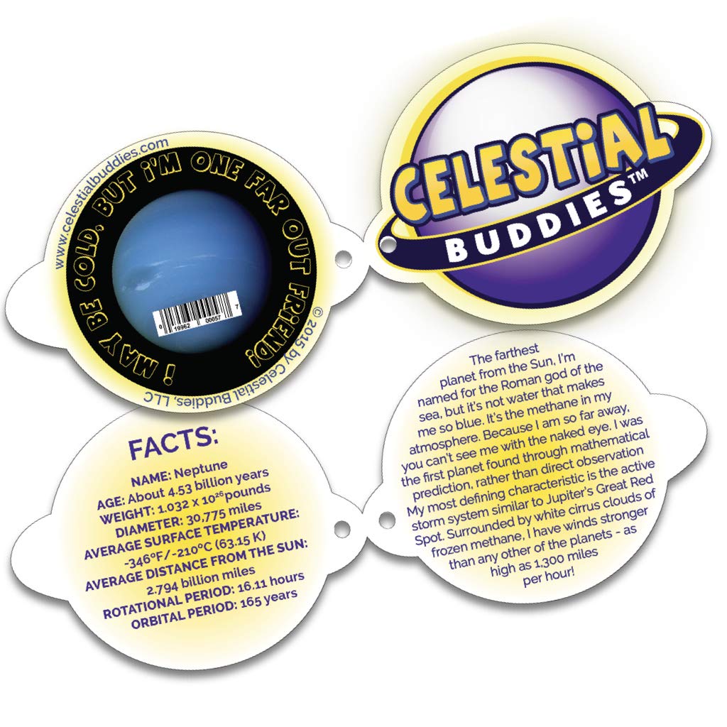 Celestial Buddies Neptune Buddy at 10 inches, ideal as a plush companion.