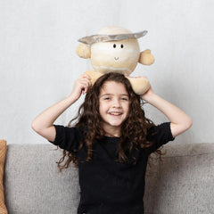 Celestial Buddies Saturn Buddy educational tag shares orbit facts for curious learners