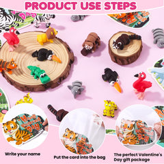 Celltestria forest animal figures rotatable for flexible poses during play.