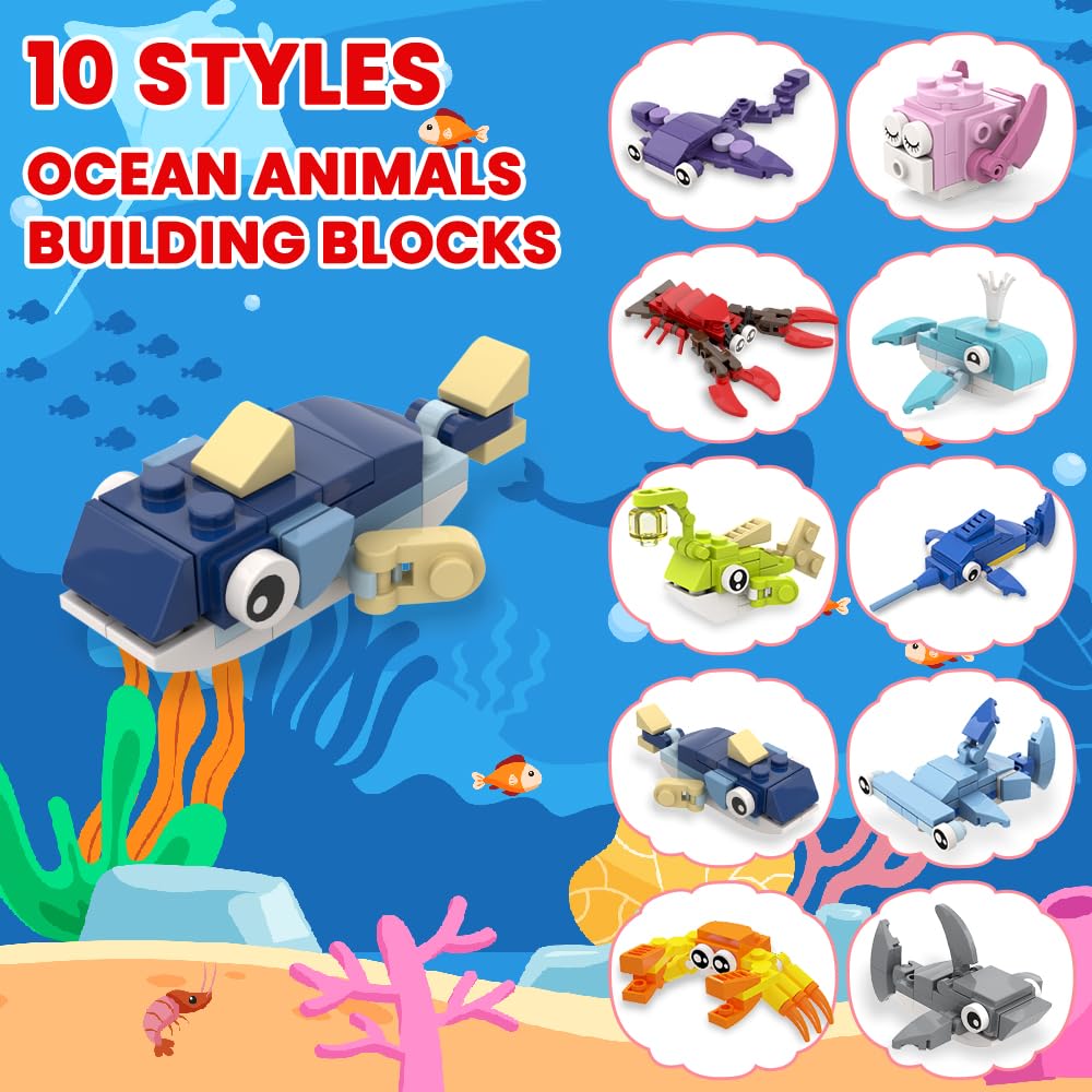 Celltestria whale building block sparks imaginative play and fine motor practice.