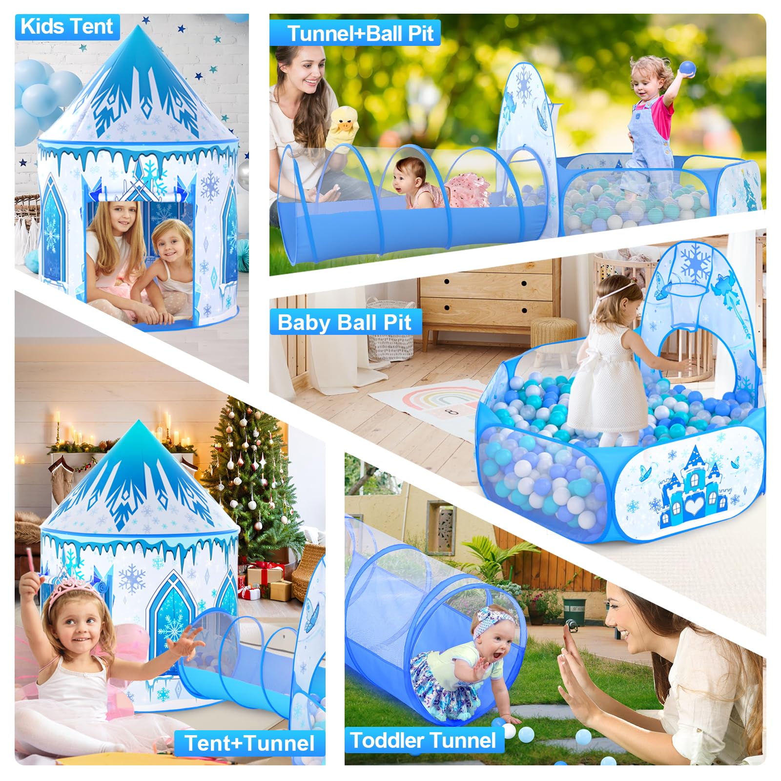 Celontry ball pit and tunnel combo encourages active play and physical exploration