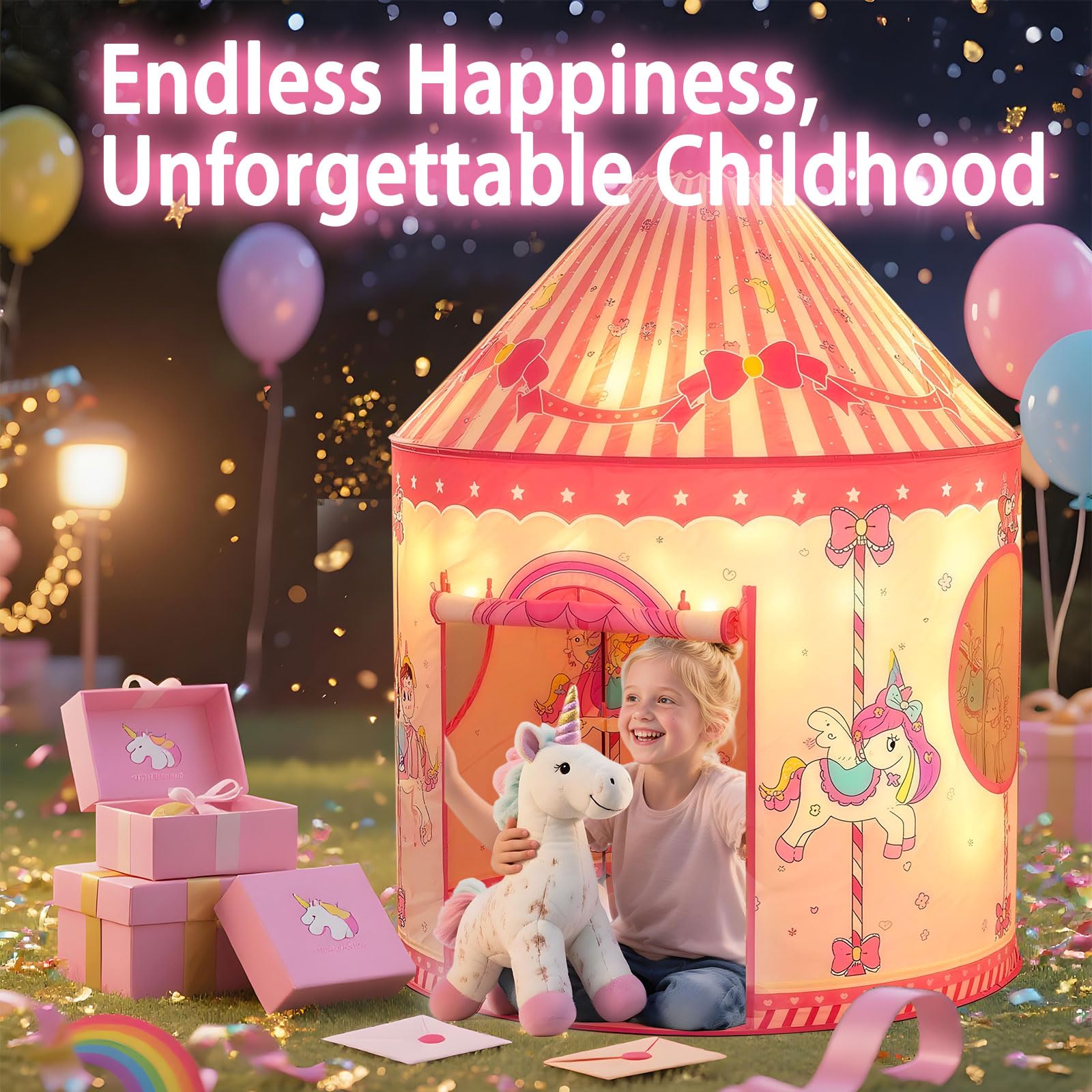 Celontry pop-up kids play tent with easy setup for quick playtime anywhere.