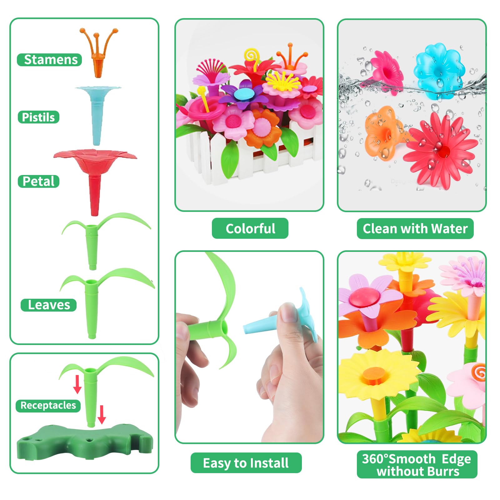 CENOVE bouquet build kit shows kids how parts fit together while boosting fine motor skills.