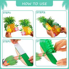 Censen coconut tree honeycomb centerpiece creates island vibes